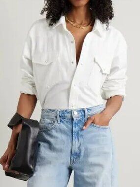 MOTHER The Exes and Oh's Denim Shirt - Nwot